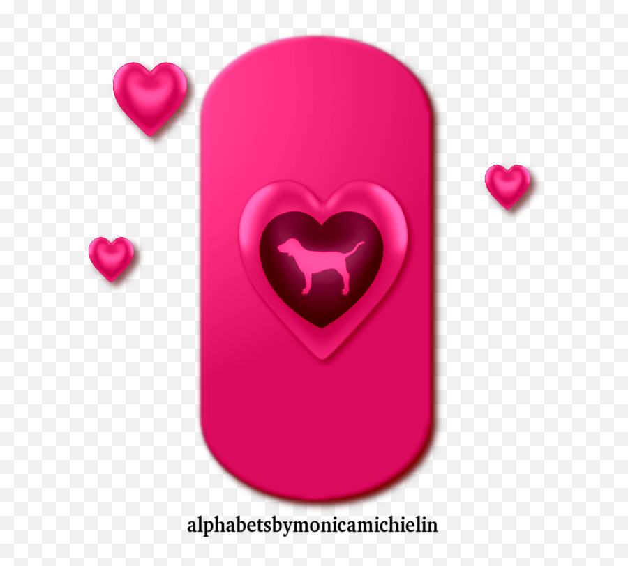 Monica Michielin Alphabets 5 - Victoria Secret Alphabet And Emoji,Images Of Maroon Heart Emoji