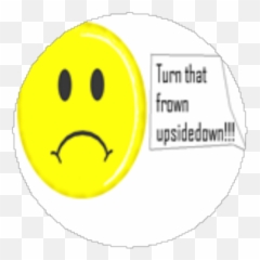Turn That Frown Upside Down - Roblox Chat Voice Roblox Emoji,Upside Down Smiley Emoticon