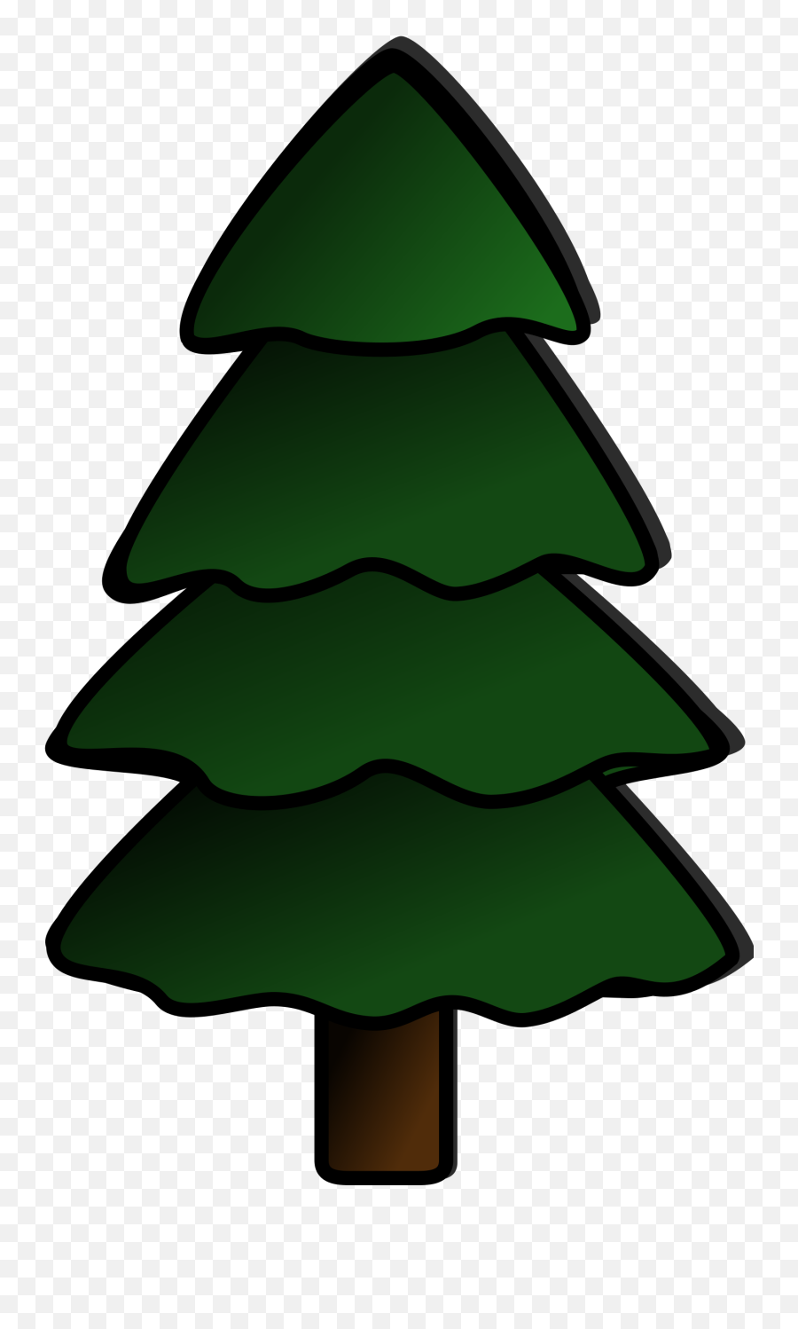 Free Evergreen Tree Outline Download Free Clip Art Free - Clip Art Pine Tree Emoji,Pine Tree Emoji