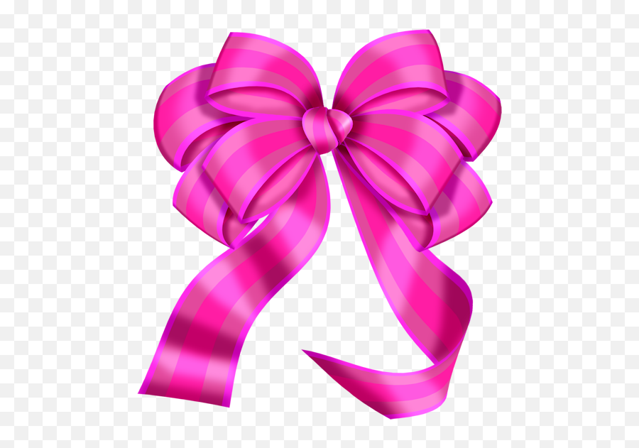 Pin - Hot Pink Bow With Transparent Background Emoji,Heart Bow Emoji