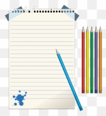 Sticker Paper School Sticker - Vertical Emoji,Paper Pencil Emoji