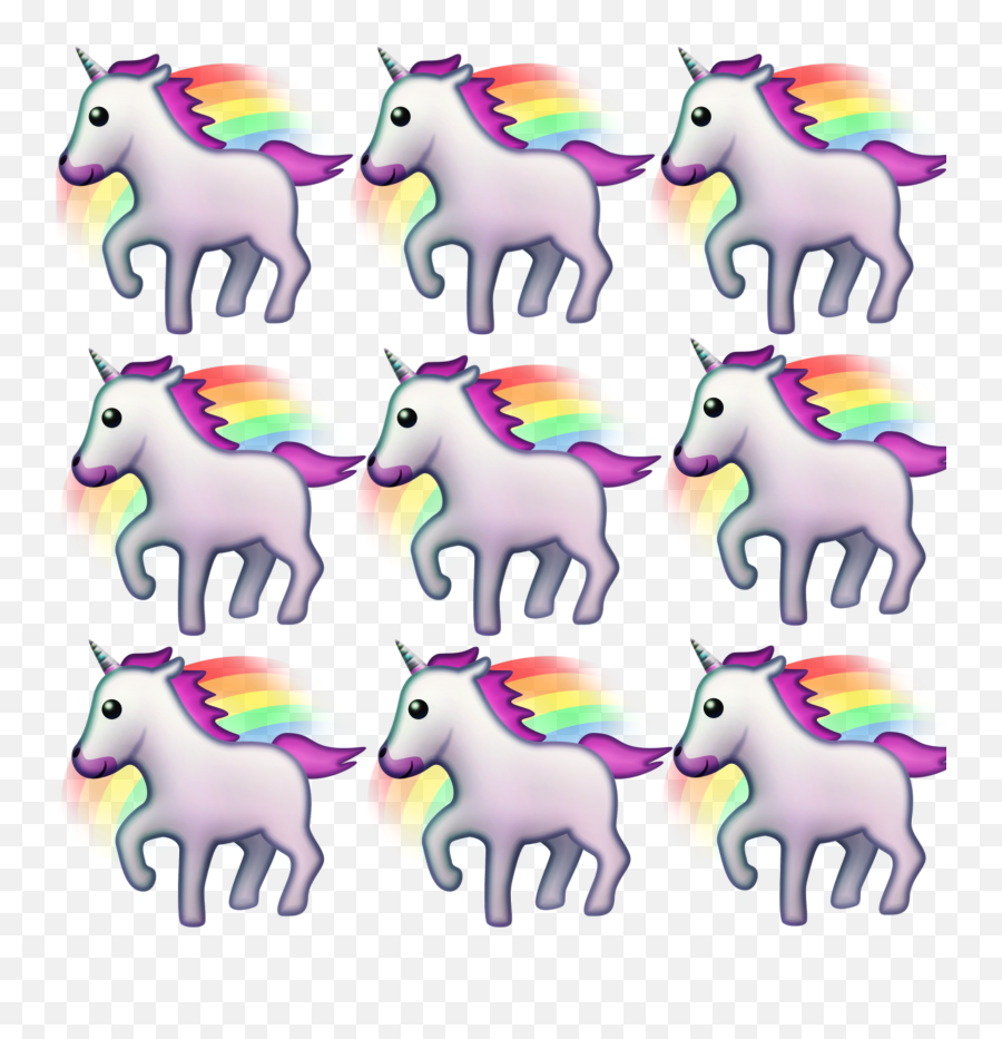 Aesthetic Emojibackground Tumblr Sticker By Ashley O - Animal Figure,Unicorn Emoji Background
