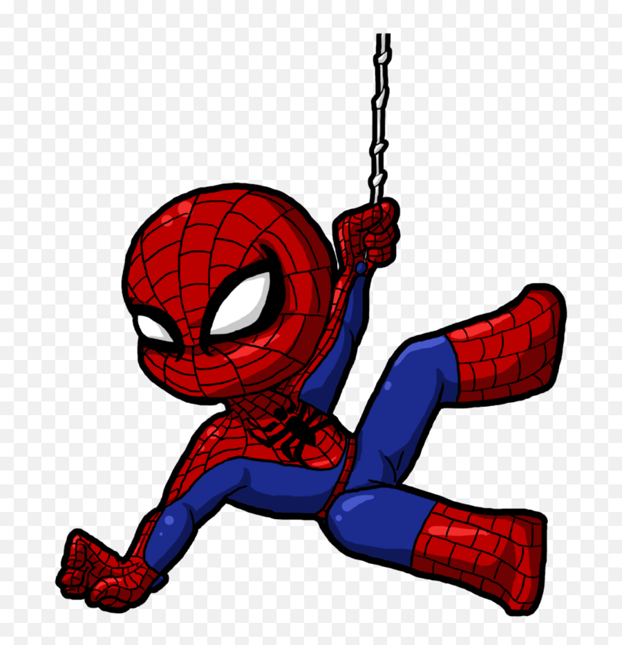 Spiderman Clipart Cute Cartoon For Kids Png - Cute Spiderman Png Emoji,Spiderman Emoji