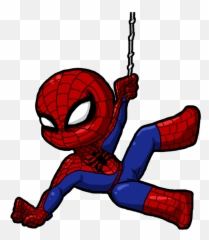 Spiderman Clipart Cute Cartoon For Kids Png - Cute Spiderman Png Emoji,Spiderman Emoji
