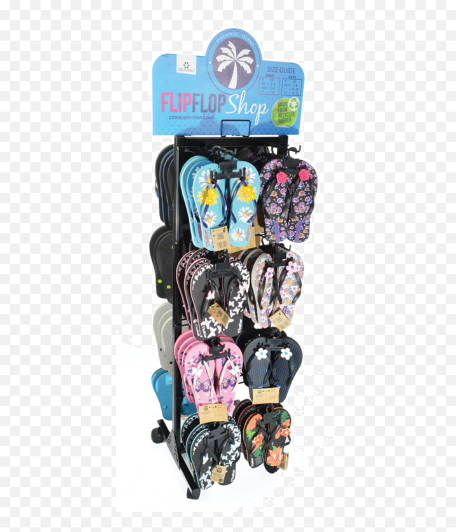 Pineapple Island Mixed Adult Flip Flop Stand With Contents - For Teen Emoji,Easter Island Emoji