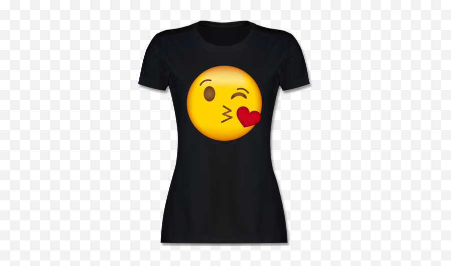 Tshirt Turnbeutel Emoji,Kussmund Emoticon