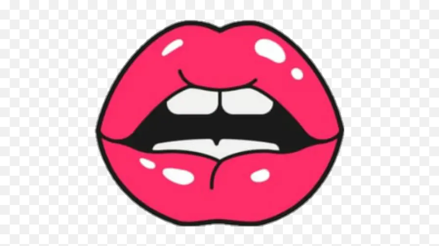 Sensual Lips Stickers For Whatsapp - Sticker Sensual Para Whatsapp Emoji,Hot Lips Emoji
