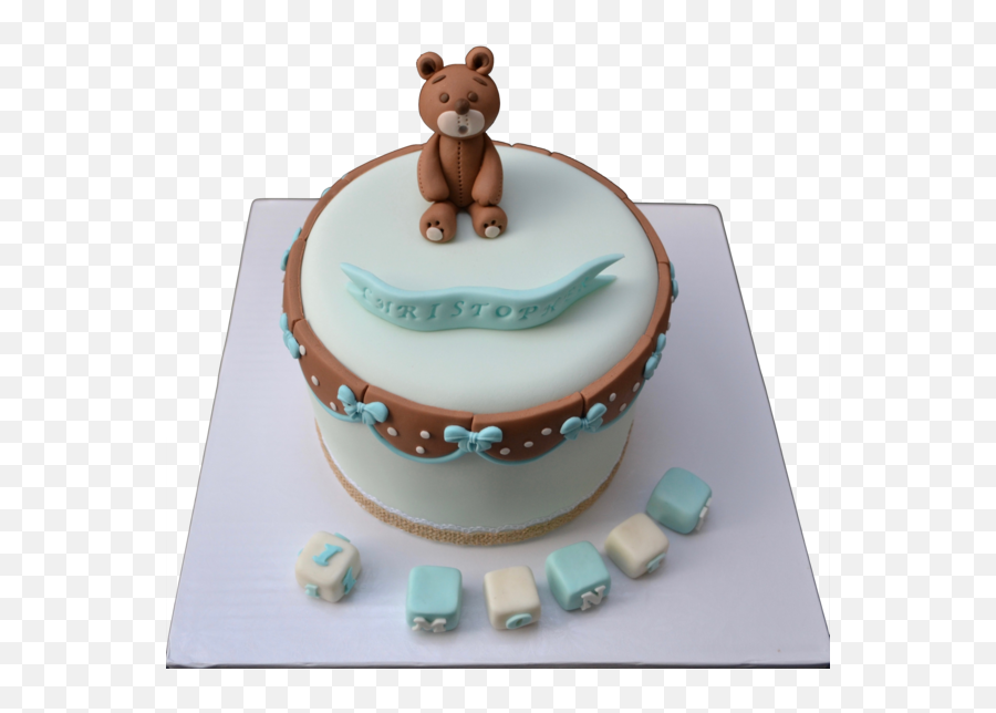 1st Month Bear Cake U2013 Sugar Street Boutique - Cake Decorating Supply Emoji,Emoji Fondant