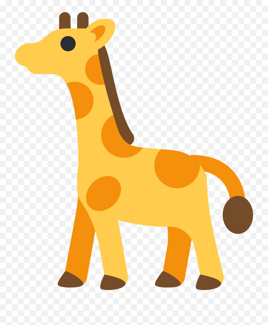 Giraffe Emoji Clipart - Giraffe Emoji Transparent Background,Tiger Elephant Zebra Giraffe Monkey Emoji