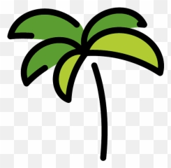 Palm Emoji - Palm Tree Beach Emji,How To Make A Palm Tree Emoticon