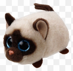 Peluche Ty Teeny Tys Pulisci Schermo Kimi Gatto Siamese Ty - Siamese Cat Teeny Ty Emoji,Ty Cat Heary Emoji