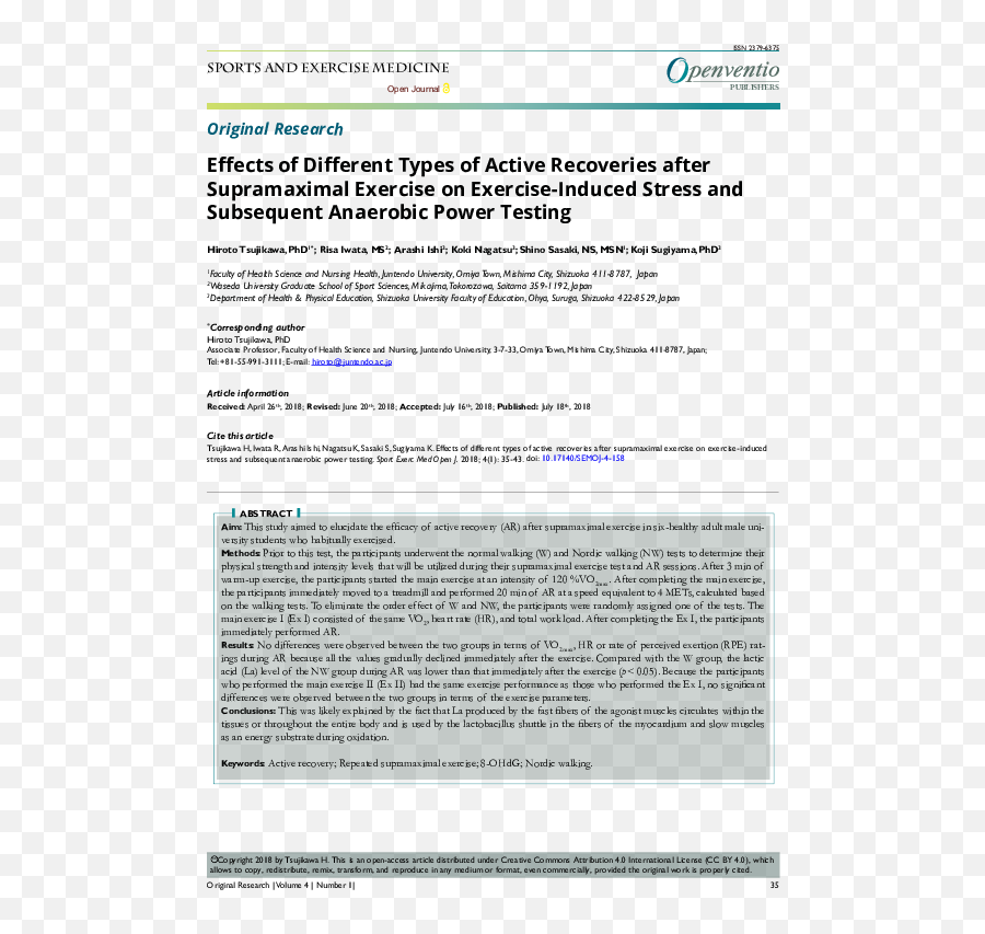 Nordic Walking Research Papers - Academiaedu Document Emoji,Emotions Of Saitama