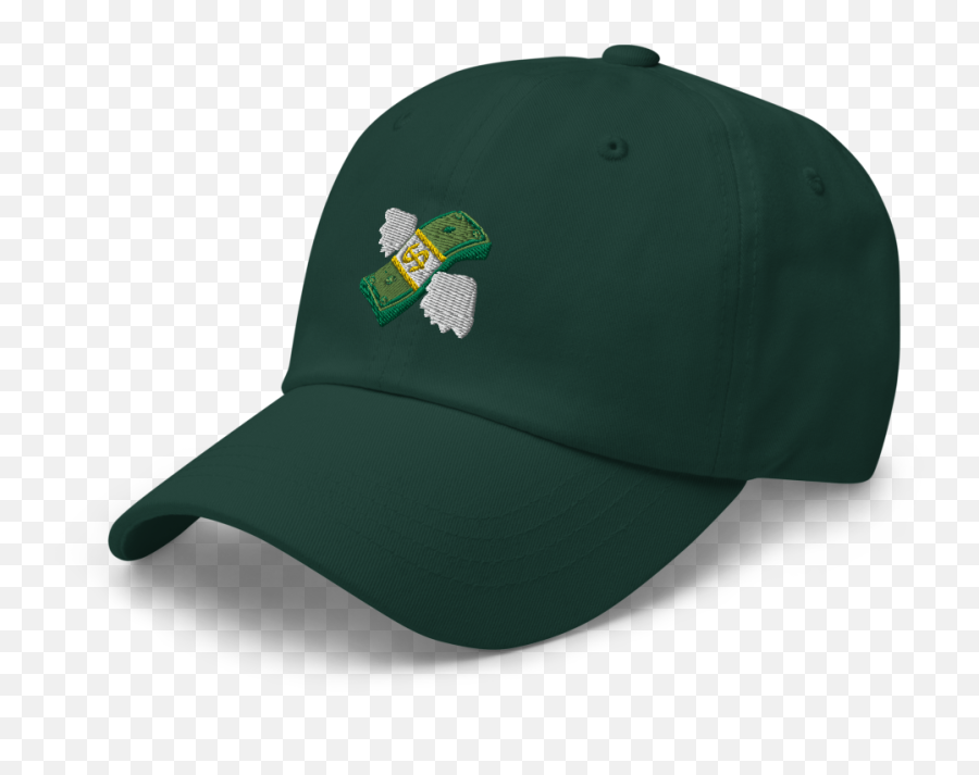 Money Wings Emoji Hat - Baseball Cap,Flying Moneu Emoji