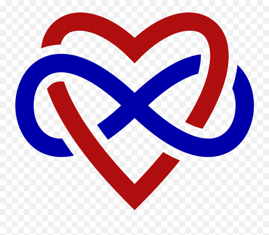 Ych - Non Monogamy Symbol Emoji,Trans Flag Heart Emoticon