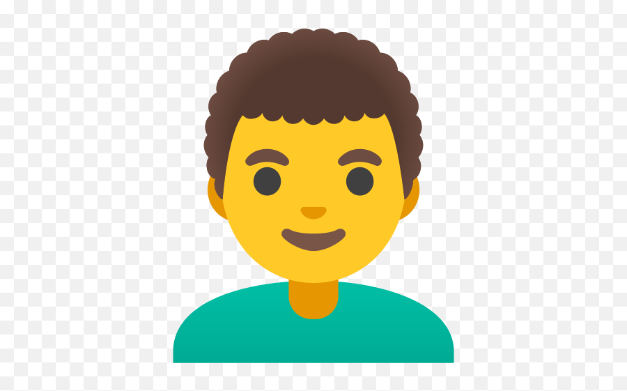 U200d Man Curly Hair Emoji - Animado Imagen De Un Principe,Curling Emoji