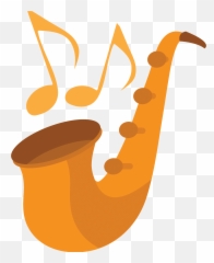 Saxophone Emoji Clipart - Emoji Saxophone,Saxaphone Emoji