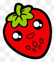 Morango Kawaii Sticker By Elyssangelavendel - Morango Kawaii Png Emoji,Kwaii Emojis