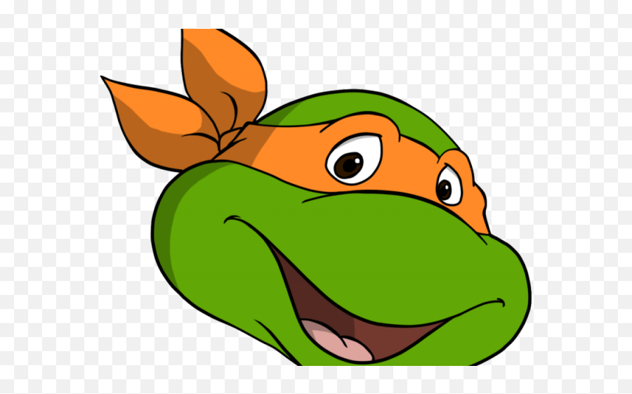 Face Clipart Tmnt - Cartoon Michelangelo Teenage Mutant Ninja Turtles Emoji,Michelangelo Emotions