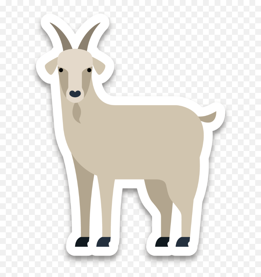 Childrens Zoo - Animal Figure Emoji,Dairy Goat Stinks Emoticon