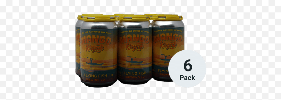 Flying Fish Mango Kayak Total Wine U0026 More - Flying Fish Mango Kayak Hazy Pale Ale 6pk 12oz Cans Emoji,Beer Kayak Emoticon