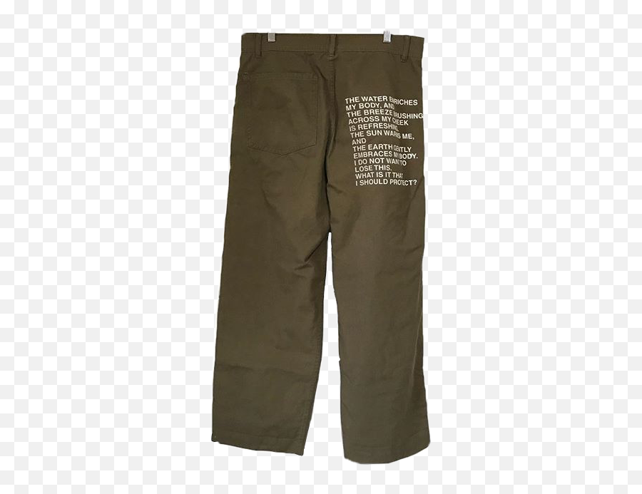 Green Pants Trousers Offwhite Sticker - Solid Emoji,Emoji Pants For Men