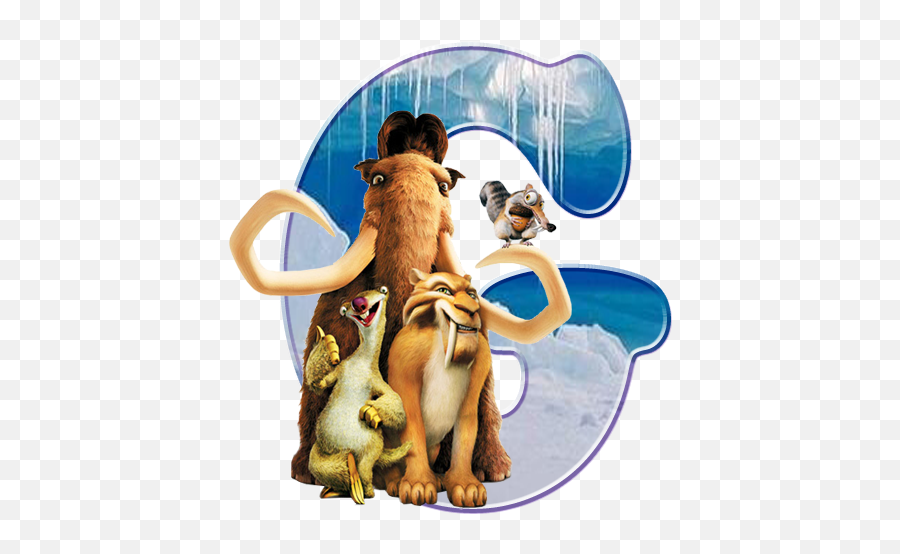 Alfabeto De Ice Age En El Hielo - Oh My Alfabetos Ice Age 2002 Poster Emoji,Huevos Decorados De Emojis