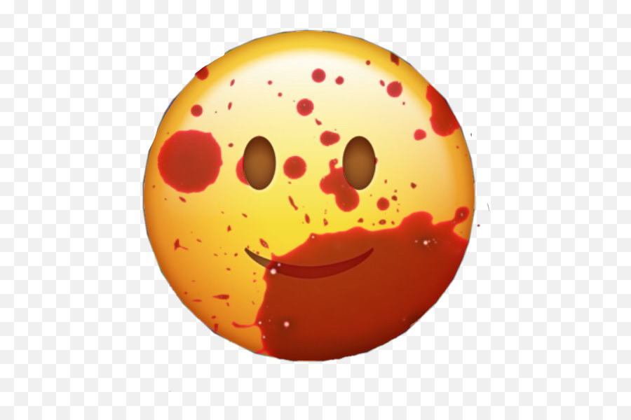 Sociopath Emoji Crazy Blood Bloody Sticker By No Name,Blood Spewing Emoticon