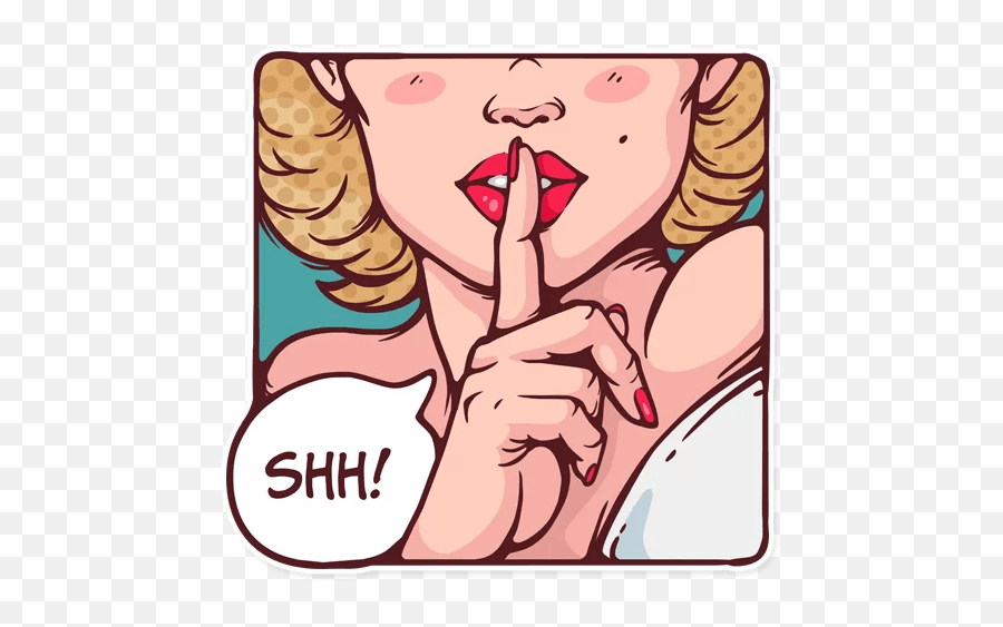 Marilyn Monroe - Telegram Sticker Emoji,Emojis Shh