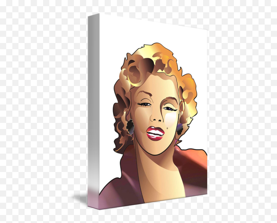 Cartoon Portrait Of Marilyn Monroe By Christian Simonian Emoji,Emoji Movie Marilyn