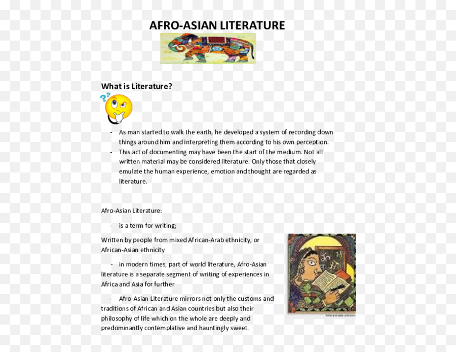 Doc Afro - Asian Literature Mi Amore Academiaedu Emoji,Okonkwo Afraid To Show Emotion