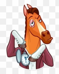 Gentleman Horse Sticker Pack - Stickers Cloud Emoji,All The Horse Emojis