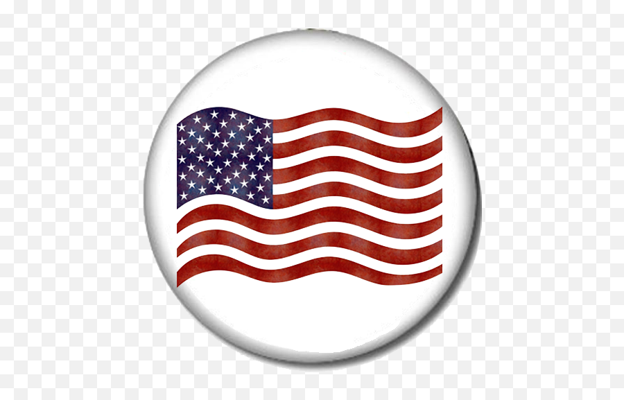 Download Hd American Flag Pin - Back Button American Flag Emoji,American Flag Emoji