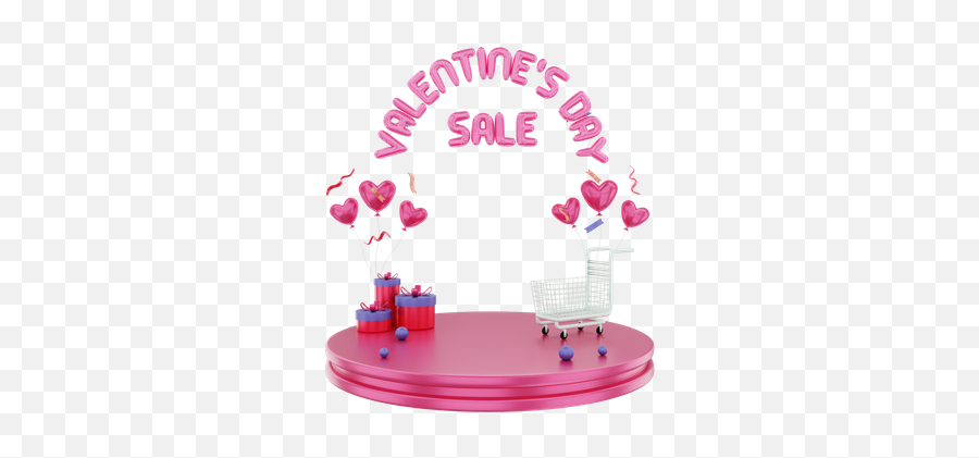Premium Valentines Day Super Sale 3d Illustration Download Emoji,Valentines Emojis Dicord
