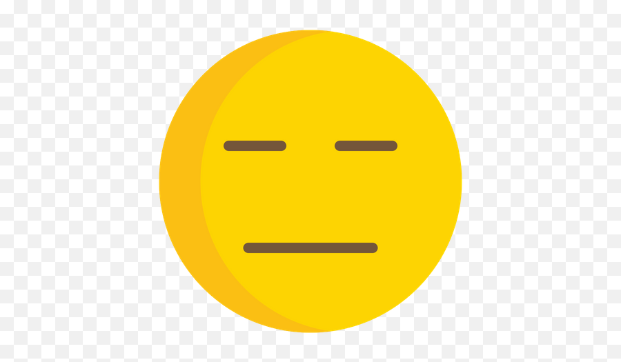 Expressionless Face Emoji Icon Of Flat Style - Available In Happy,Angry Face Emoji