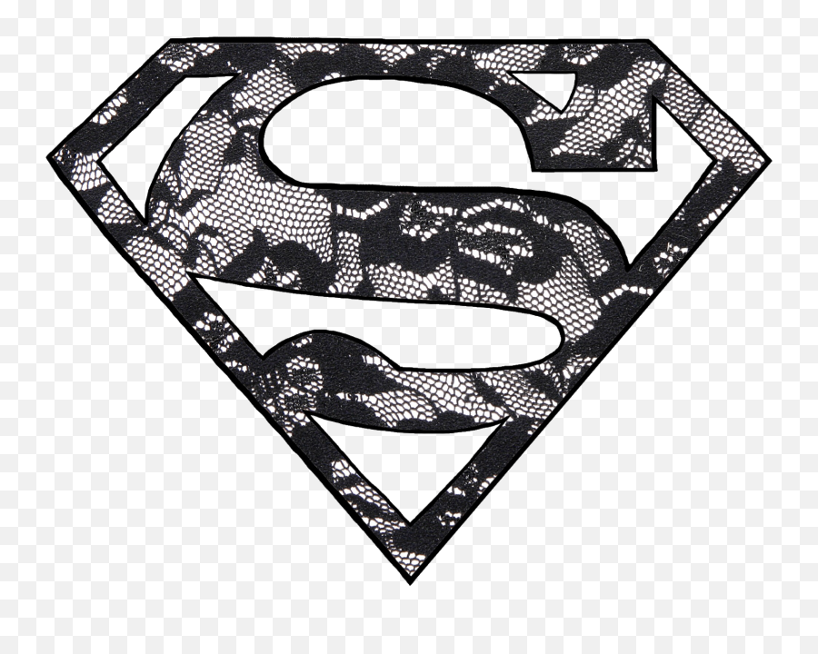 Superman Superwoman Logo Black Sticker By Nate - Black Superwoman Logo Emoji,Superman Emoji Symbol