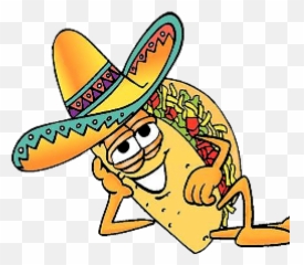 Taco Cartoon - Transparent Background Taco Bar Clip Art Emoji,Taco Emoji Hat