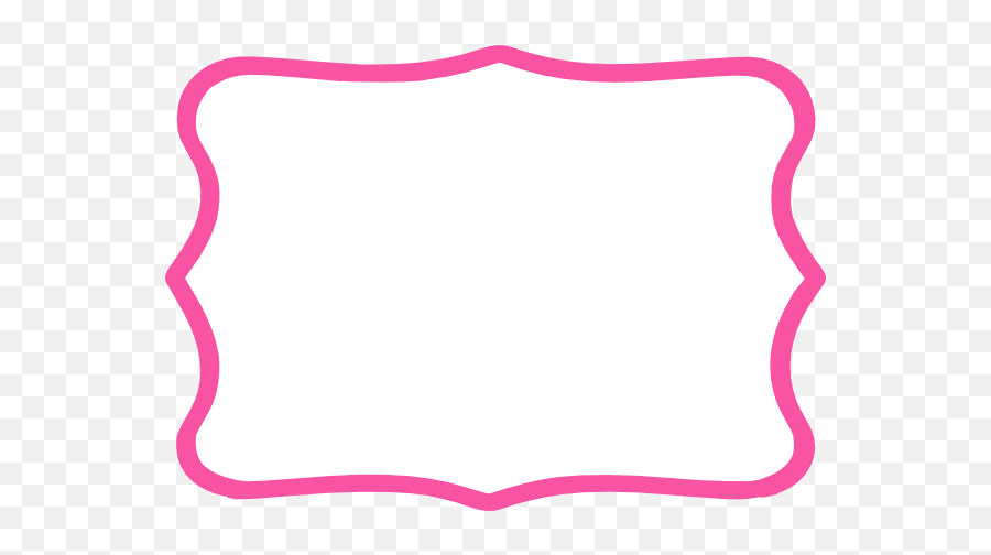 Pink Frame Hot Pink Frame Clip Art - Vector Clip Art Vintage Moldura Rosa Png Emoji,Emoji Clipart Black And White Free