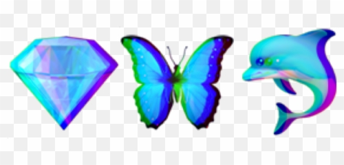 Glitch Cool Emoji Sticker - Girly,Jewel Emoji