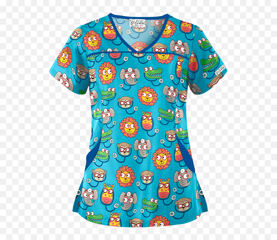 Ua Zoo Crew Turquoise Princess Seam - Short Sleeve Emoji,Tokidoki Emoticons