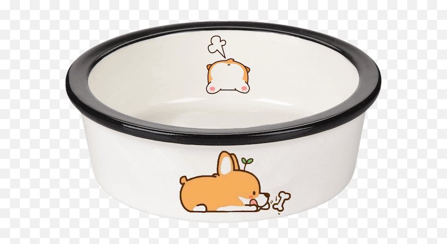 Corgi Pets Bowl Yongchuan Ceramics Coltd - Serveware Emoji,Corgi Emoji