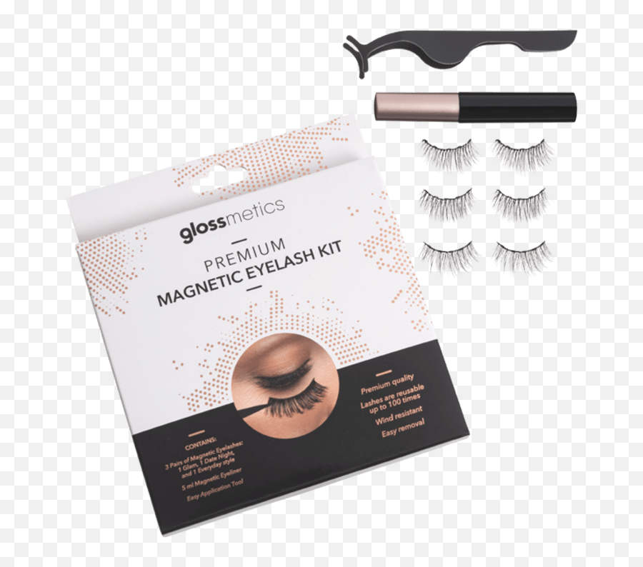 Glossmetics Premium Magnetic Eyeliner And Lashes Kit - Glossmetics Premium Magnetic Eyelash Kit Emoji,Lash Emoji