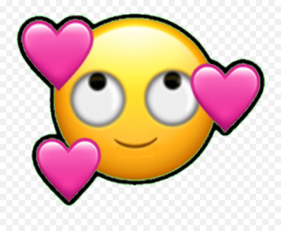 Emoji Emoticono Emoticon Cara Enamorado - Fall In Love Emoji,In Love Emoji