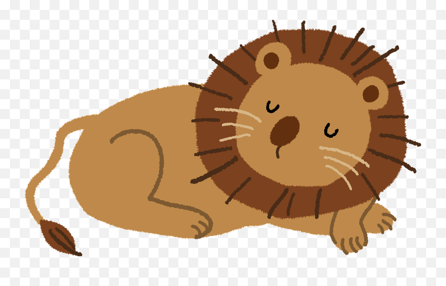 Lion Is Sleeping Clipart Free Download Transparent Png - Transparent Lion Sleeping Clipart Emoji,Panda Emoji Pillow