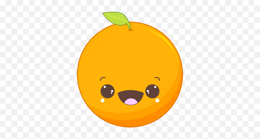 Orange Fruit Template - Fruit Characters Transparent Emoji,Orange Fruit Emoticon