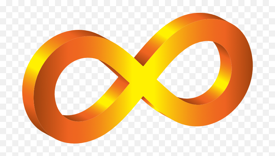 Repeating Public Domain Image Search - Freeimg Infinity Symbol Orange 3d Emoji,Infinity Loop Emoticon