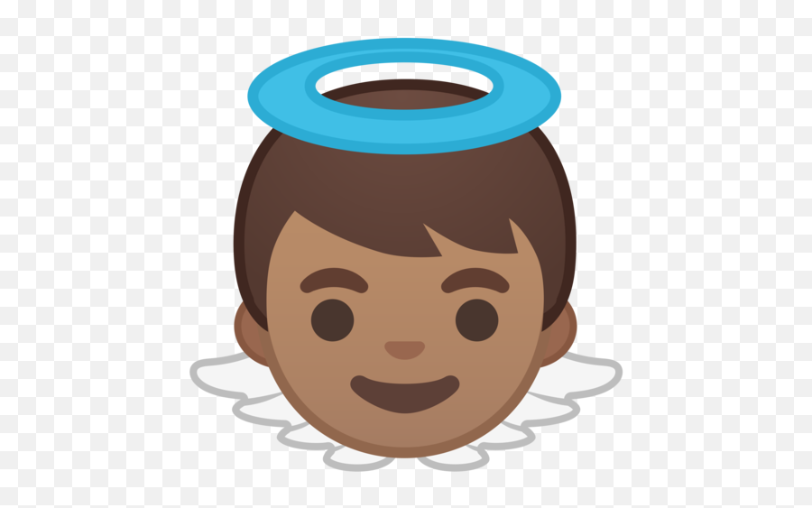 Tono De Piel Medio Emoji - Boy Angel Emoji,Emojis De Angelito
