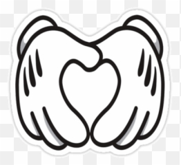 Manos De Mickey Png - Mickey E Minnie Love Png Emoji,Emoji Mano Se?alando