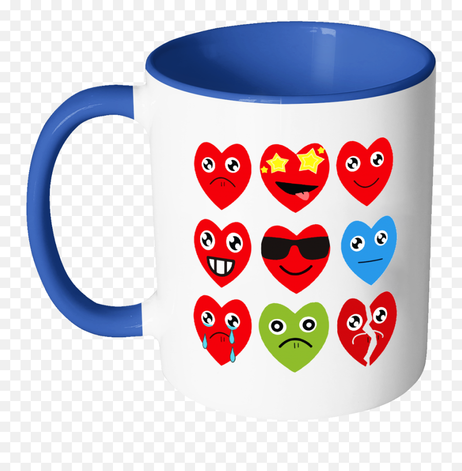 Heart Emojis - Gift For Valentineu0027s Day Mugs U2013 Tee Support Color Mug Png,Emojis Doing The Dab