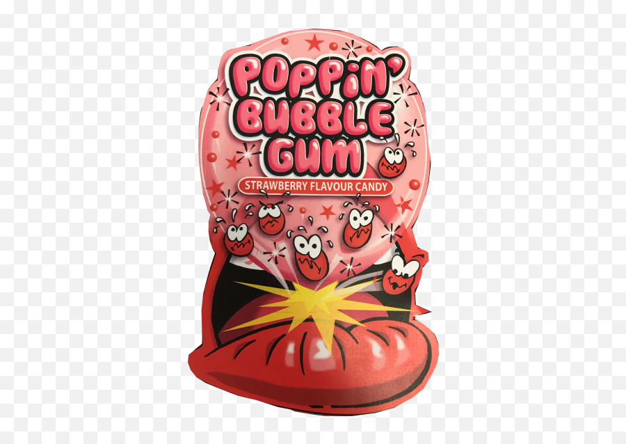 Poppinu0027 Bubblegum 10g - Strawberry U0026 Blue Raspberry Rose French Fries Bubbllegum Emoji,Raspberry Emoji