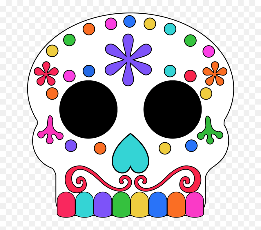 Pin - Imagen De Calaveras Animadas Emoji,Sugar Skull Emoji